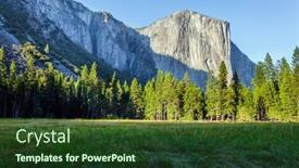  Presentation with nevada - PPT theme featuring majestic-cliffs-and-grassy-meadows background and a tawny brown colored foreground