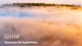  Presentation with light rays - PPT layouts enhanced with majestic-misty-view background and a coral colored foreground