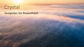  Presentation with light rays - Audience pleasing slide deck consisting of majestic-misty-view backdrop and a lemonade colored foreground