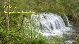  Presentation with america canada - Theme enhanced with majestic-mountain-creek-with-rocky background and a tawny brown colored foreground