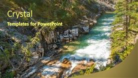  Presentation with america canada - Slides enhanced with majestic-mountain-creek-with-rocky background and a tawny brown colored foreground