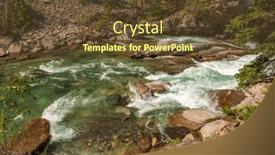  Presentation with america canada - Presentation design featuring majestic-mountain-creek-with-rocky background and a tawny brown colored foreground