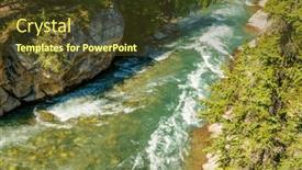  Presentation with america canada - Slide deck consisting of majestic-mountain-creek-with-rocky background and a tawny brown colored foreground