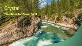 Presentation with america canada - Presentation having majestic-mountain-creek-with-rocky background and a tawny brown colored foreground