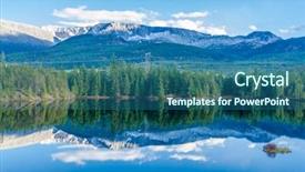  Presentation with canada - Audience pleasing slide deck consisting of majestic mountain lake in canada backdrop and a ocean colored foreground