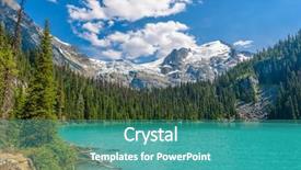  Presentation with canada - Slide deck having majestic mountain lake in canada upper joffre lake trail view background and a teal colored foreground