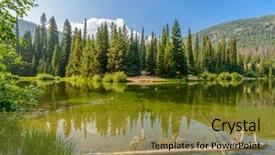  Presentation with british columbia - PPT layouts enhanced with majestic mountain lake in canada lightning lake in manning park in british columbia background and a gold colored foreground
