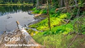  Presentation with british columbia - Audience pleasing slide set consisting of majestic mountain lake in canada lightning lake in manning park in british columbia lake trail view backdrop and a coral colored foreground