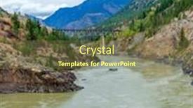  Presentation with vancouver - Slide set with majestic-mountain-river-and-bridge background and a tawny brown colored foreground