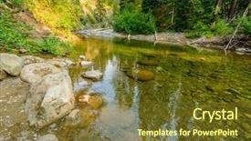  Presentation with british columbia - Amazing PPT theme having majestic mountain river in canada manning park lightning lake trail in british columbia backdrop and a tawny brown colored foreground