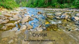  Presentation with british columbia - Beautiful PPT theme featuring majestic mountain river in canada manning park lightning lake trail in british columbia backdrop and a coral colored foreground