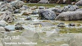  Presentation with british columbia - PPT theme with majestic mountain river in canada manning park lightning lake trail in british columbia background and a gray colored foreground