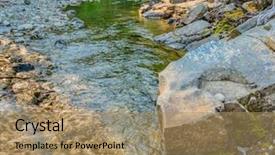  Presentation with british columbia canada - Colorful slide set enhanced with majestic mountain river in canada manning park lightning lake trail in british columbia backdrop and a coral colored foreground