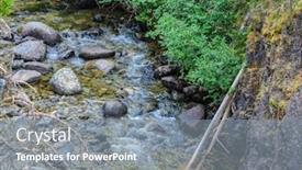  Presentation with british columbia - Slide set featuring majestic mountain river in canada manning park lightning lake trail in british columbia background and a gray colored foreground