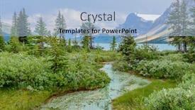  Presentation with canada - Colorful slide deck enhanced with majestic mountain river in canada bow lake park jasper alberta backdrop and a light blue colored foreground
