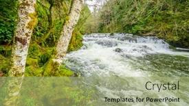  Presentation with vancouver - Beautiful PPT theme featuring majestic-mountain-river-in-long backdrop and a mint green colored foreground