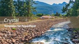  Presentation with vancouver - Amazing presentation theme having majestic-mountain-river-with-mountain backdrop and a coral colored foreground