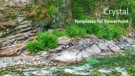  Presentation with vancouver - Presentation design enhanced with majestic-mountain-river-with-mountain background and a tawny brown colored foreground