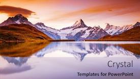  Presentation with popular - PPT layouts with majestic-peaks-of-schreckhorn background and a light blue colored foreground
