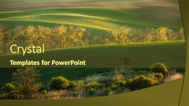  Presentation with ecology - Audience pleasing PPT theme consisting of majestic rural landscape in sunbeams beautiful sunlight on the wavy fields kunkovice village location place of south moravia czech republic photo of ecology concept discover the beauty of earth backdrop and a tawny brown colored foreground