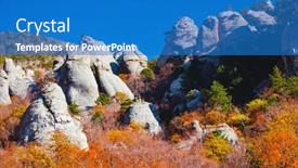  Presentation with ghosts - Beautiful presentation theme featuring majestic-stone-pillars backdrop and a teal colored foreground