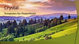  Presentation with mountains - Slide deck consisting of interior with christmas decorations baby background and a light gray colored foreground.