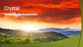  Presentation with storm - Beautiful PPT layouts featuring majestic sunset in the mountains landscape overcast sky before storm carpathian ukraine europe backdrop and a crimson colored foreground