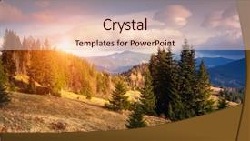  Presentation with filter - Cool new presentation design with majestic sunset in the mountains landscape with sunny beams dramatic scene carpathian ukraine europe beauty world retro style vintage filter instagram toning effect backdrop and a lemonade colored foreground