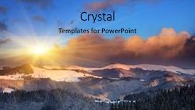  Presentation with sunset - Audience pleasing presentation design consisting of traditional green pesto sauce in a mortar and ingredients close-up on the table horizontal top view backdrop and a tawny brown colored foreground