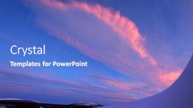  Presentation with finland - Theme consisting of majestic-sunset-over-winter-landscape background and a teal colored foreground