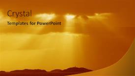  Presentation with finland - Presentation design having majestic-sunset-over-winter-landscape background and a gold colored foreground