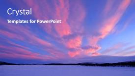  Presentation with finland - Slide deck enhanced with majestic-sunset-over-winter-landscape background and a violet colored foreground
