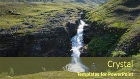  Presentation with scandinavia - Theme with majestic-swedish-lapland-nature-man background and a tawny brown colored foreground
