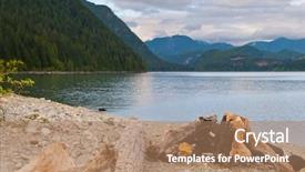  Presentation with vancouver - Beautiful presentation featuring majestic view at alouette lake in golden ears park vancouver canada backdrop and a coral colored foreground
