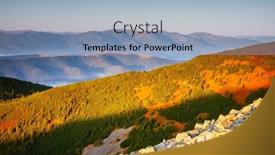  Presentation with earth day - PPT theme with majestic-view-of-mountain-ranges background and a light blue colored foreground