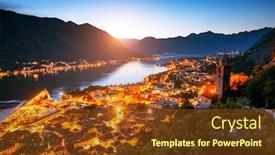  Presentation with kotor montenegro - Audience pleasing slide deck consisting of majestic-view-of-of-kotor backdrop and a tawny brown colored foreground