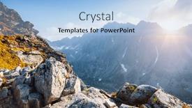  Presentation with inspiring - PPT theme consisting of majestic-view-of-the-mighty background and a light blue colored foreground