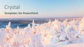 Presentation with finland - Presentation theme consisting of majestic-winter-forest-landscape background and a  colored foreground