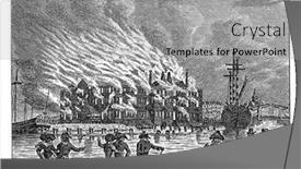  Presentation with fire - Audience pleasing slide set consisting of major-fire-in-s-lands backdrop and a light gray colored foreground