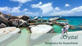  Presentation with virgin islands - Amazing slides having major tourist attraction at virgin backdrop and a lemonade colored foreground