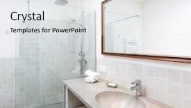  Presentation with bathroom - Beautiful theme featuring majorca balearic bathroom indoor house backdrop and a white colored foreground