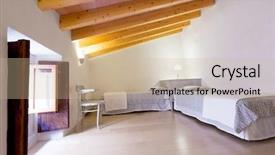  Presentation with mediterranean - Colorful slide deck enhanced with majorca balearic bedroom indoor house in balearic islands mediterranean architecture of mallorca backdrop and a soft green colored foreground