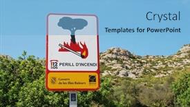  Presentation with fire warning - 