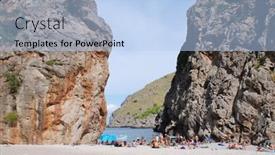  Presentation with torrent - Audience pleasing presentation theme consisting of majorca-spain-september-6-2017 backdrop and a light blue colored foreground