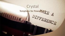  Presentation with difference - Beautiful PPT theme featuring make-a-difference-phrase-written backdrop and a lemonade colored foreground