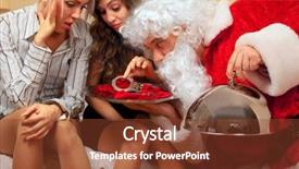  Presentation with santa - Theme enhanced with make a present with allusion background and a  colored foreground