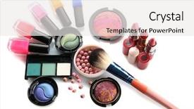 Presentation with cosmetics - Theme having make difference - cosmetics isolated on white background and a white colored foreground
