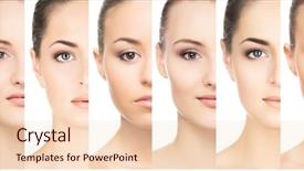  Presentation with faces - Slides enhanced with make difference - female portraits collection faces background and a lemonade colored foreground