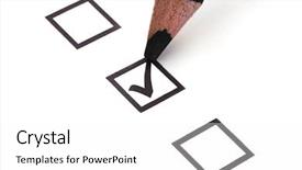  Presentation with black - Colorful PPT layouts enhanced with make list - checklist and black pencil closeup backdrop and a white colored foreground