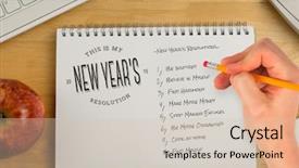  Presentation with notepad - Cool new slides with make money - hand erasing with a pencil backdrop and a soft green colored foreground